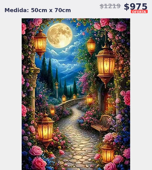 camino nocturno faroles 50 x 70 | Aparta con $100 / Resta $875