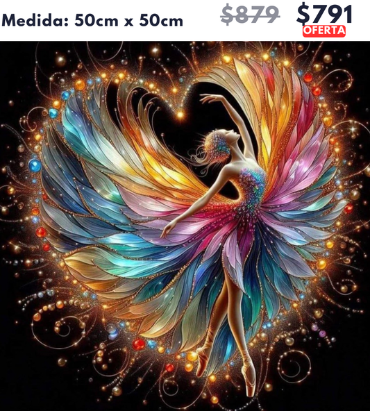 Bailarina | 50 x 50cm 🔒Aparta con $100 | Falta por pagar $691