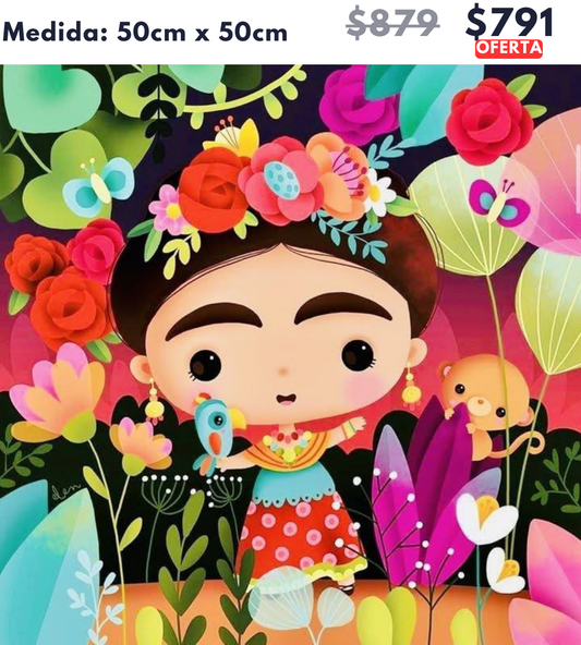 Frida | 50 x 50cm 🔒Aparta con $100 | Falta por pagar $691