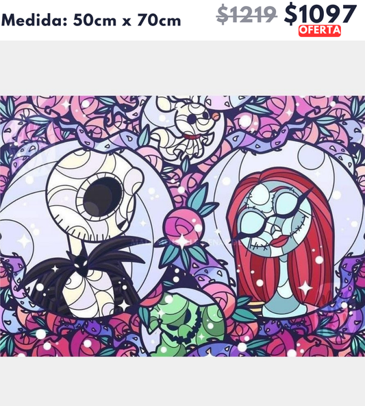 jack y sally vitral 50 x 70 | Aparta con $100 / Resta $997