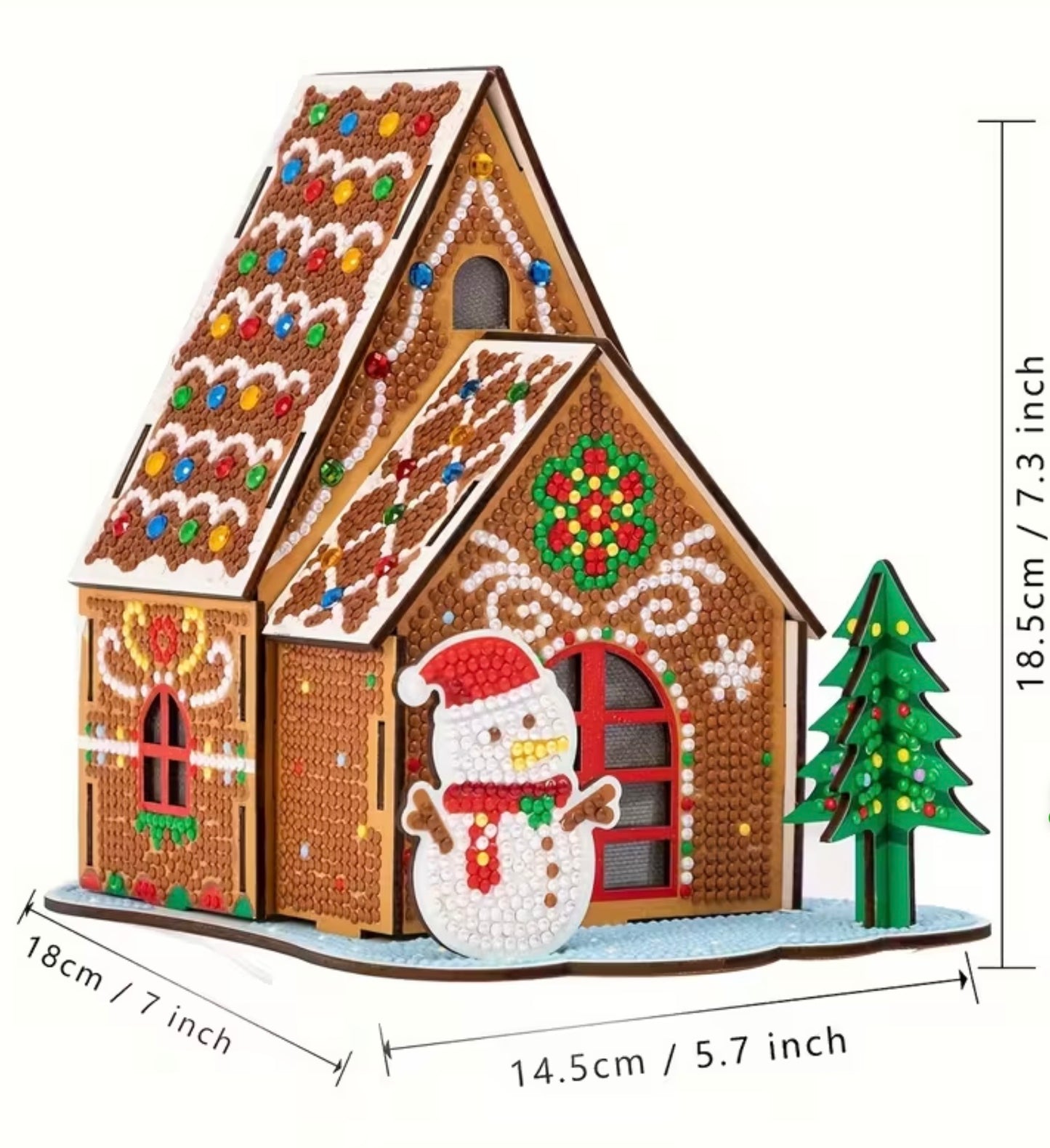 Casita navideña 18 x 14.5cm