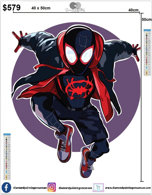 Miles Morales 40 x 50cm contiene Diamantes AB