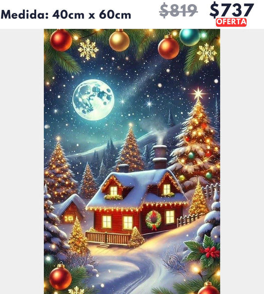 Navidad con luna llena 40 x 60 | Aparta con $100 / Resta $637