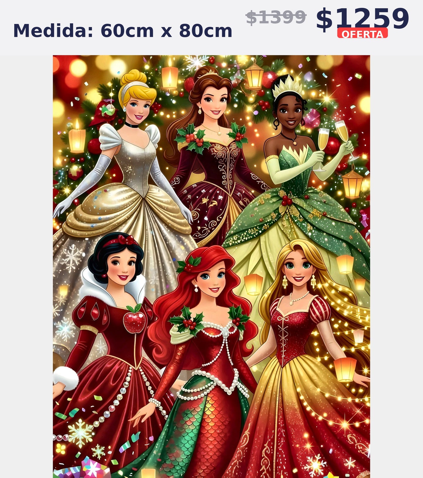 princesas navidenas 60 x 80 | Aparta con $100 / Resta $1,019