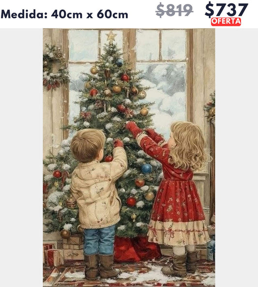 niños decorando pino 40 x 60 | Aparta con $100 / Resta $637