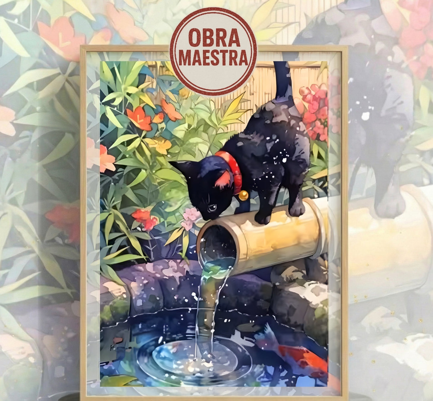 Gatito negro | 40 x 60 cm