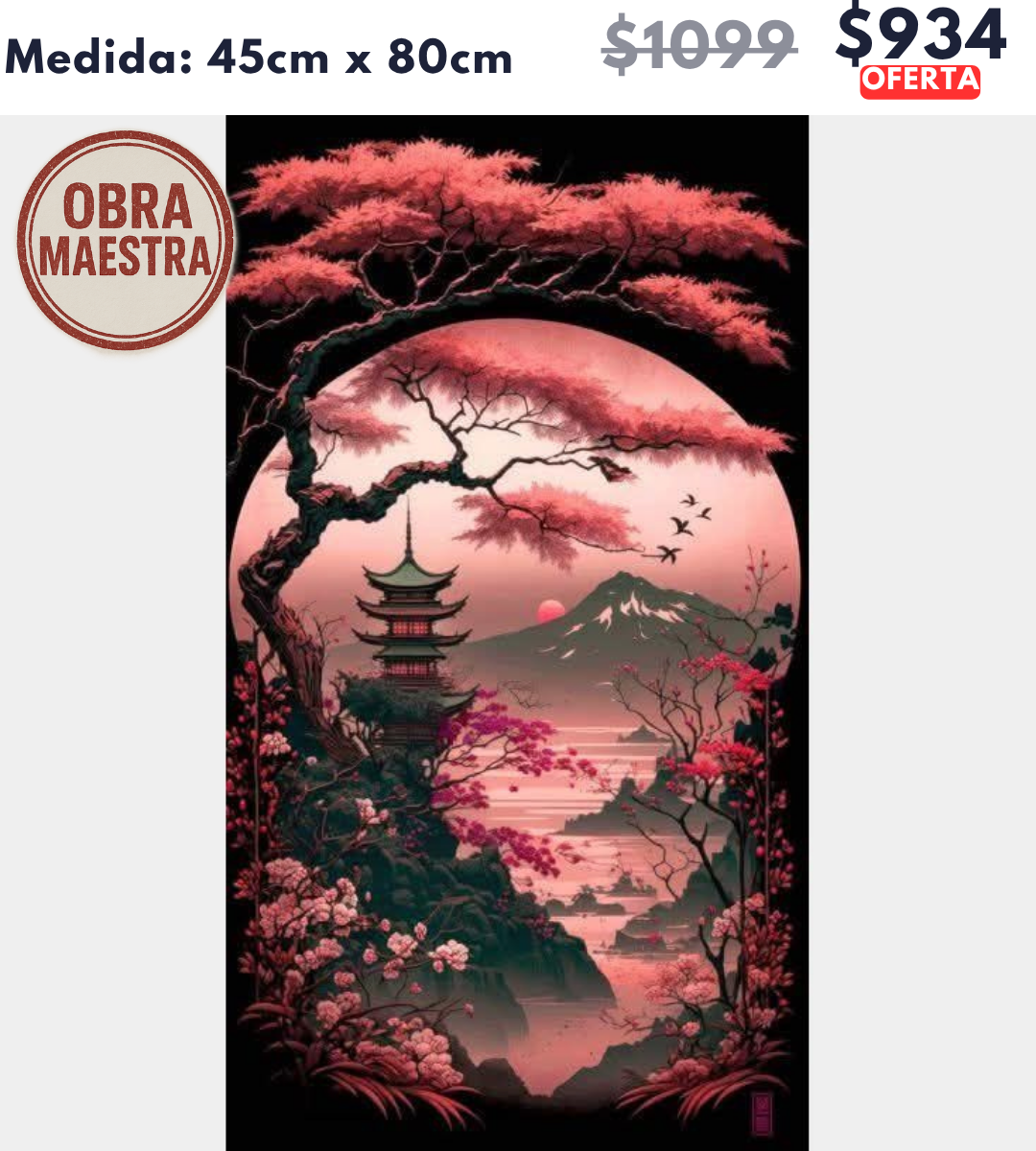 Paisaje japones 45 x 80 | Aparta con $100 / Resta $834