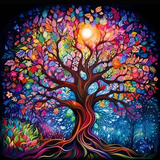 Árbol colores 50 x 50cm