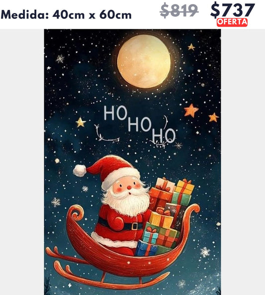 santa trineo 40 x 60 | Aparta con $100 / Resta $637