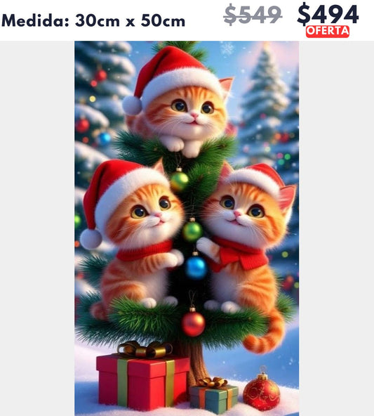 pino con gatitos tiernos 30 x 50 | Aparta con $100 / Resta $394