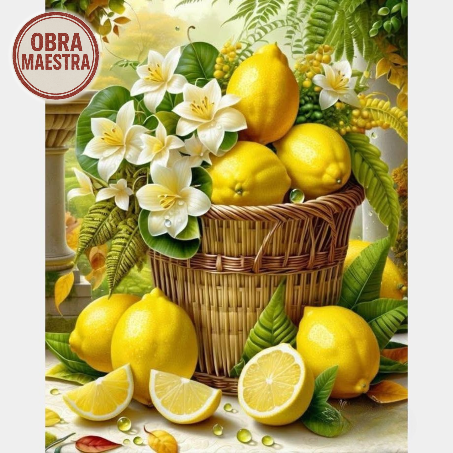Canasta de limones | 40 x 50 cm OBRA MAESTRA