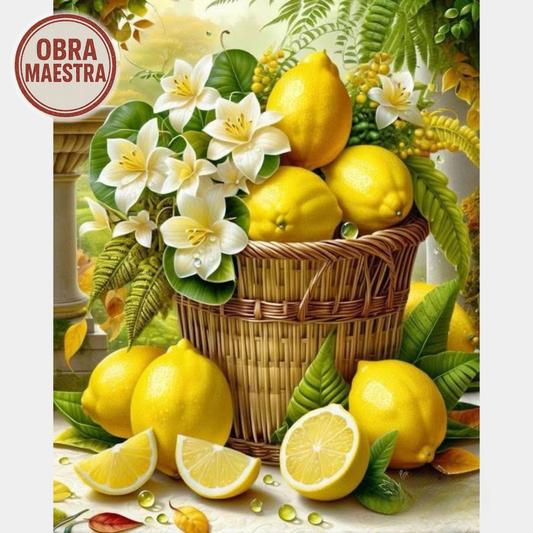 Canasta de limones | 40 x 50 cm OBRA MAESTRA