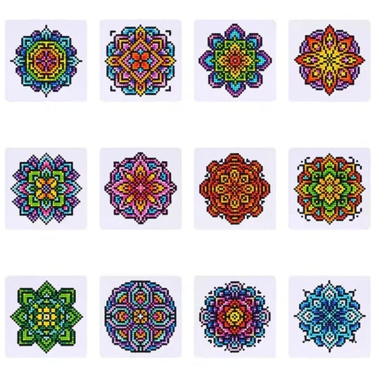 Lienzos pequeños mandalas 12 piezas