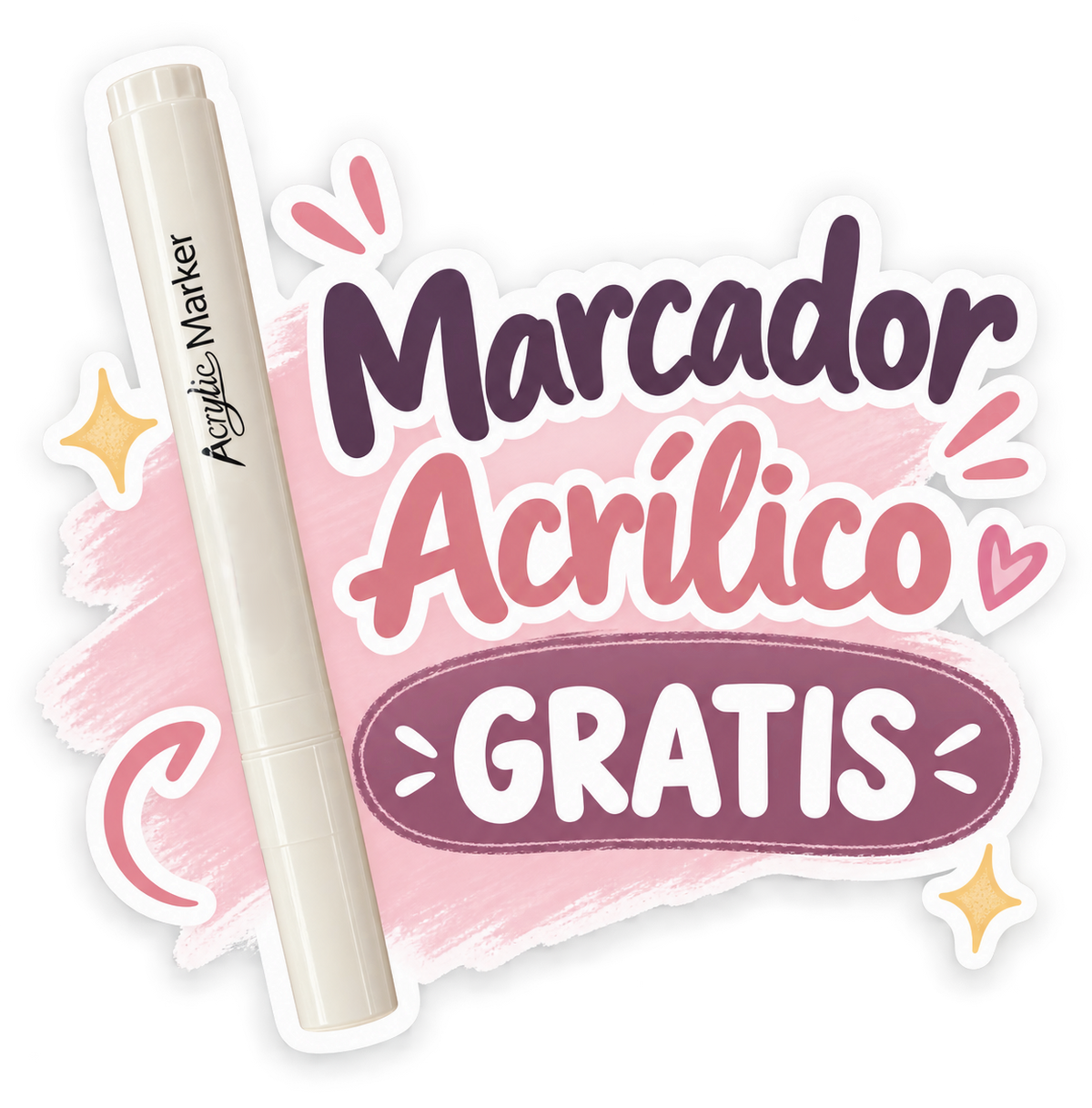 Marcador Acrílico para Pinta por Número