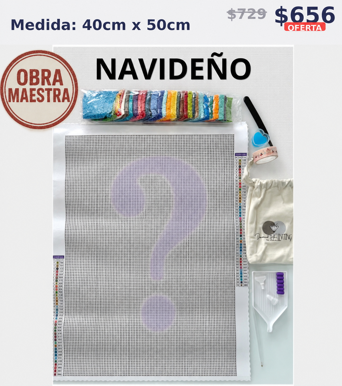 MISTERIOSO NAVIDEÑO 40 x 50 | Aparta con $100 / Resta $556