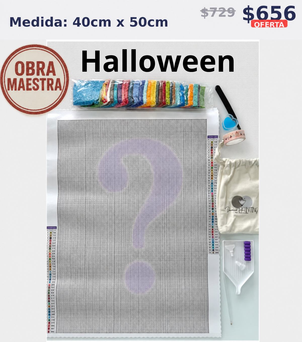 MISTERIOSO HALLOWEEN 40 x 50 | Aparta con $100 / Resta $556