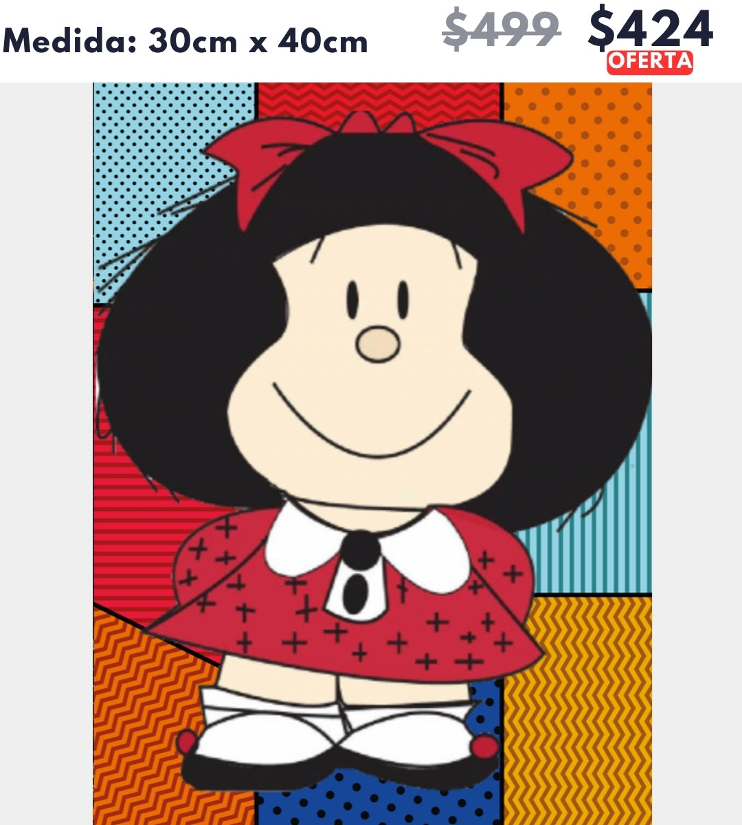 Mafalda 30 x 40 | Aparta con $100 / Resta $324