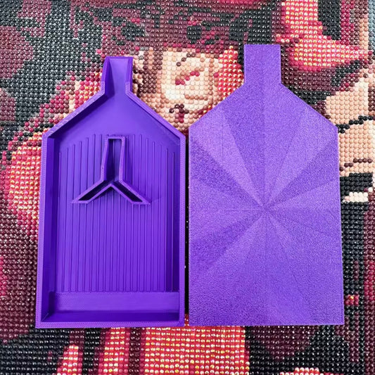 Bandeja morada grande