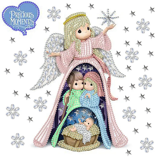 Lienzo parcial 30 x 30cm Precious moment nacimiento