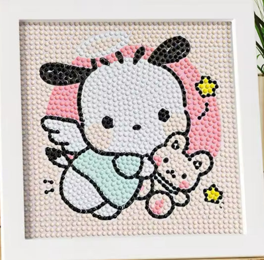Pochacco 15 x 15 con marco tipo portaretrato