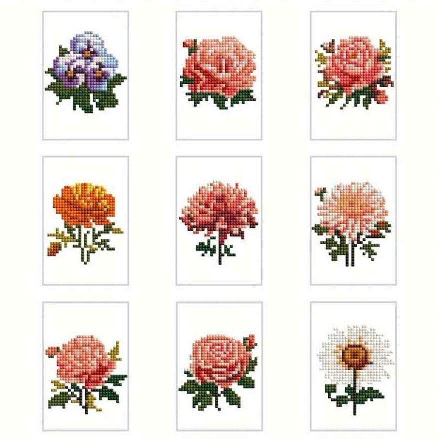 Lienzo pequeños de Rosas 12 x 8cm