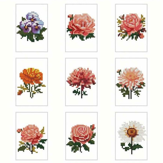 Lienzo pequeños de Rosas 12 x 8cm