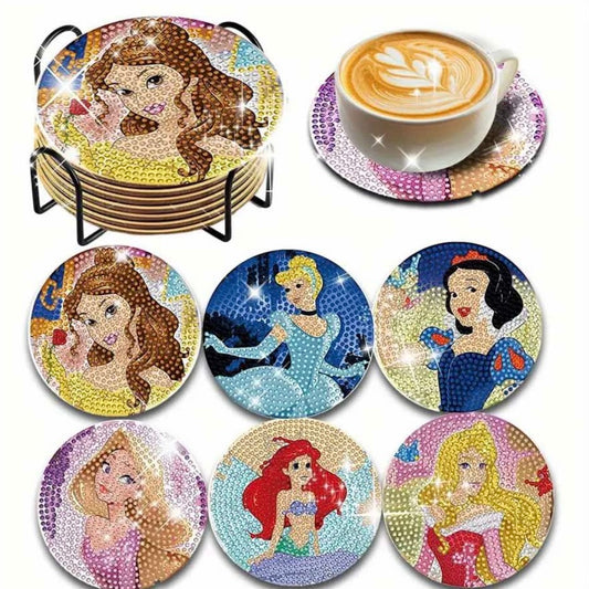 Portavasos de Princesas 6 piezas