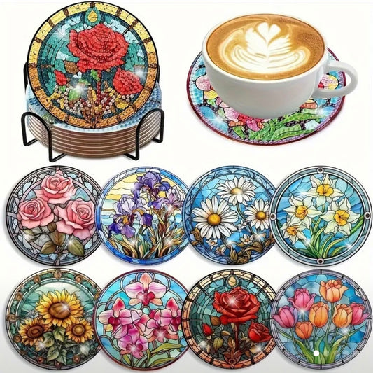 Portavasos Flores