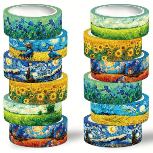 Washi tape 12 piezas colección Vincent