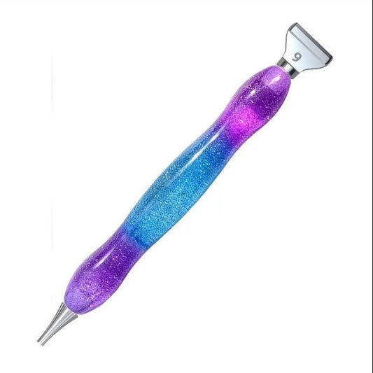 Pluma de Resina 2 multiplacer metal morada con azul
