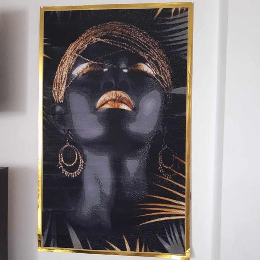 Trabajo terminado de una clienta de Diamond Painting en Cancún