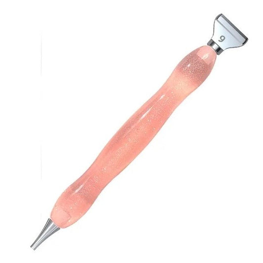 Pluma de Resina 2 multiplacer metal rosa