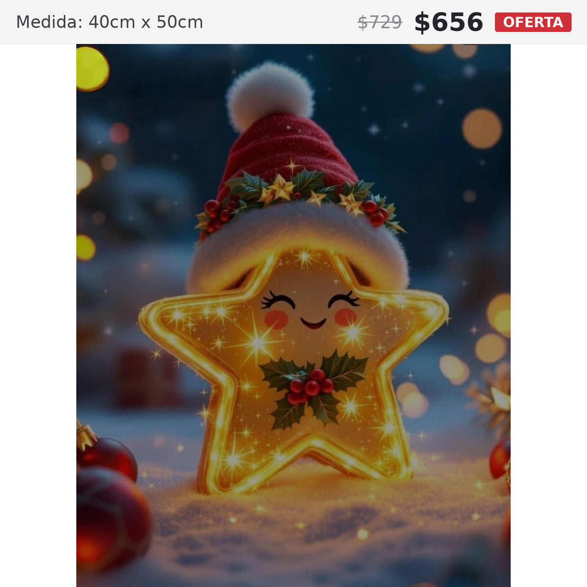 estrella 40 x 50 preventa navideña