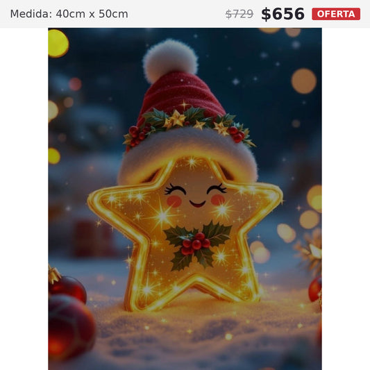 estrella 40 x 50 preventa navideña