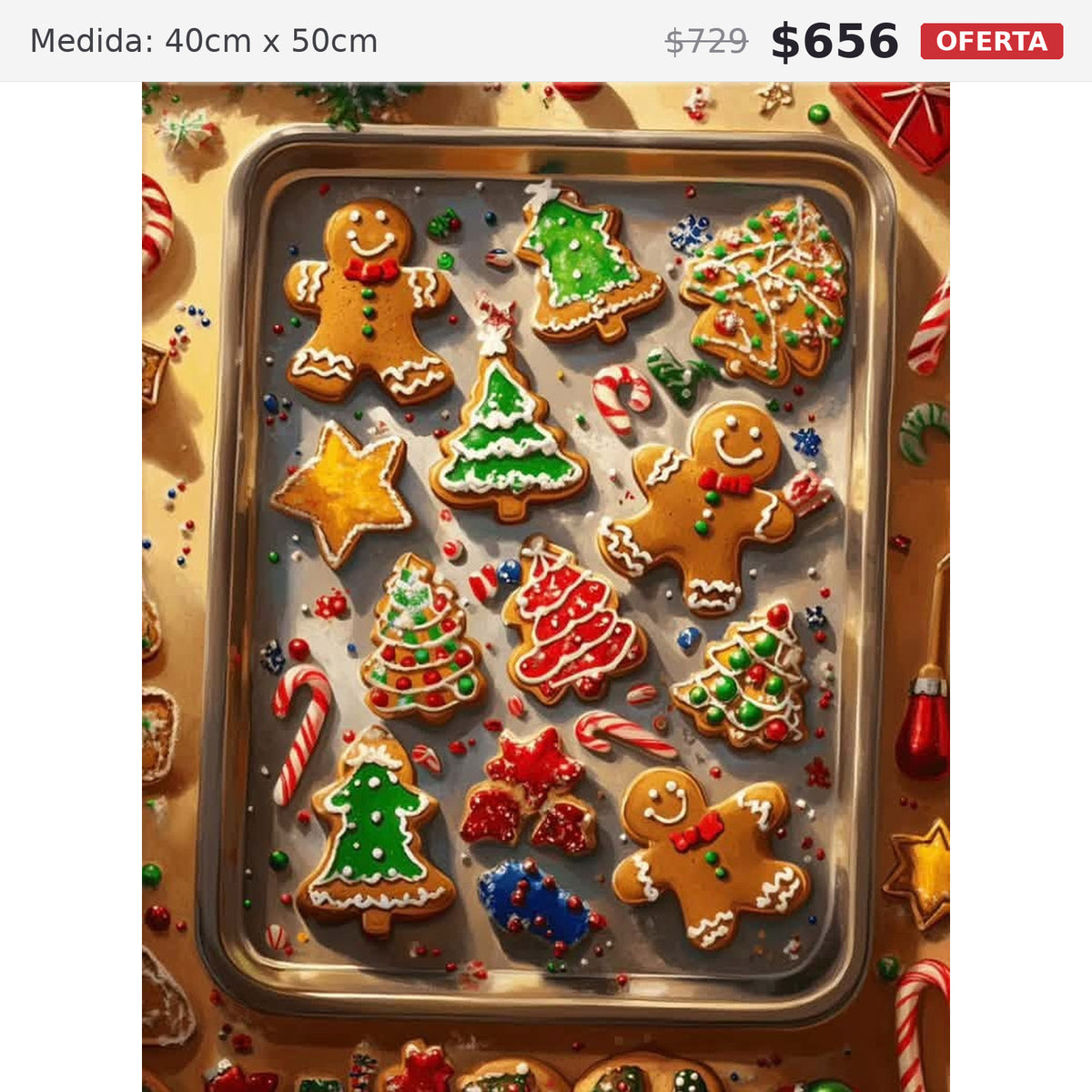 galletas 40 x 50 preventa navideña