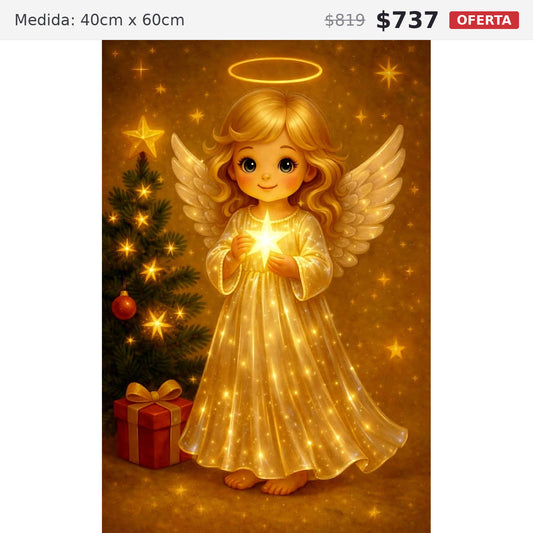 angel dorado 40 x 60 preventa navideña