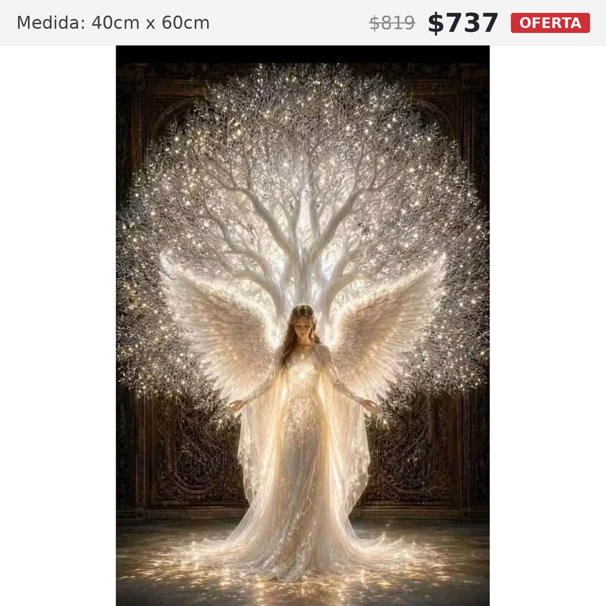 angel luz 40 x 60 preventa navideña