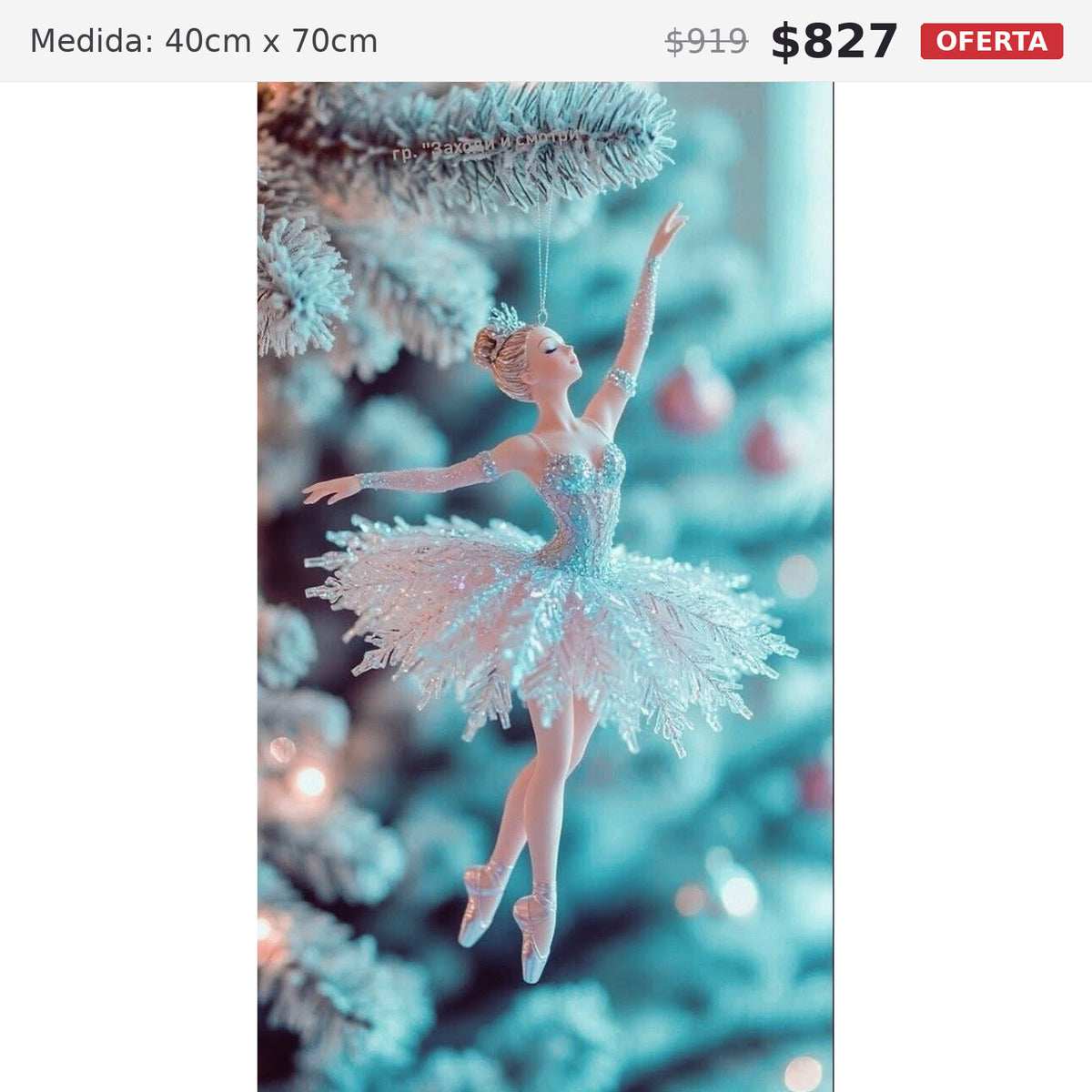 bailarina 40 x 70 preventa navideña