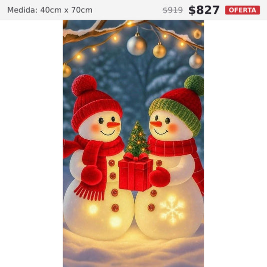 munecos luz 40 x 70 preventa navideña