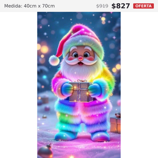 santa neon 40 x 70 preventa navideña