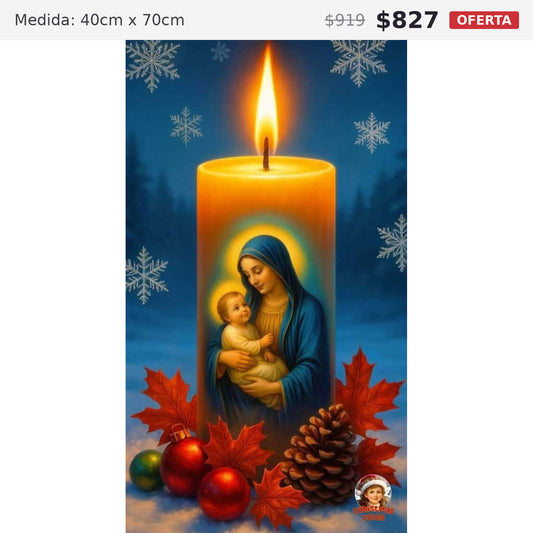 vela sagrada 40 x 70 preventa navideña