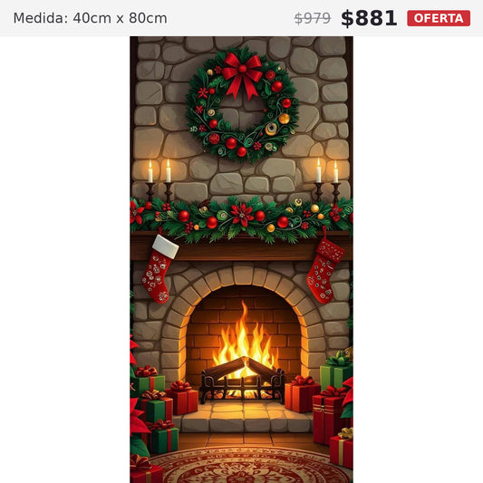 chimenea 40 x 80 preventa navideña