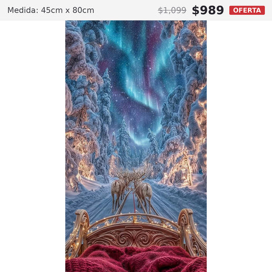 trineo boreal 45 x 80 preventa navideña