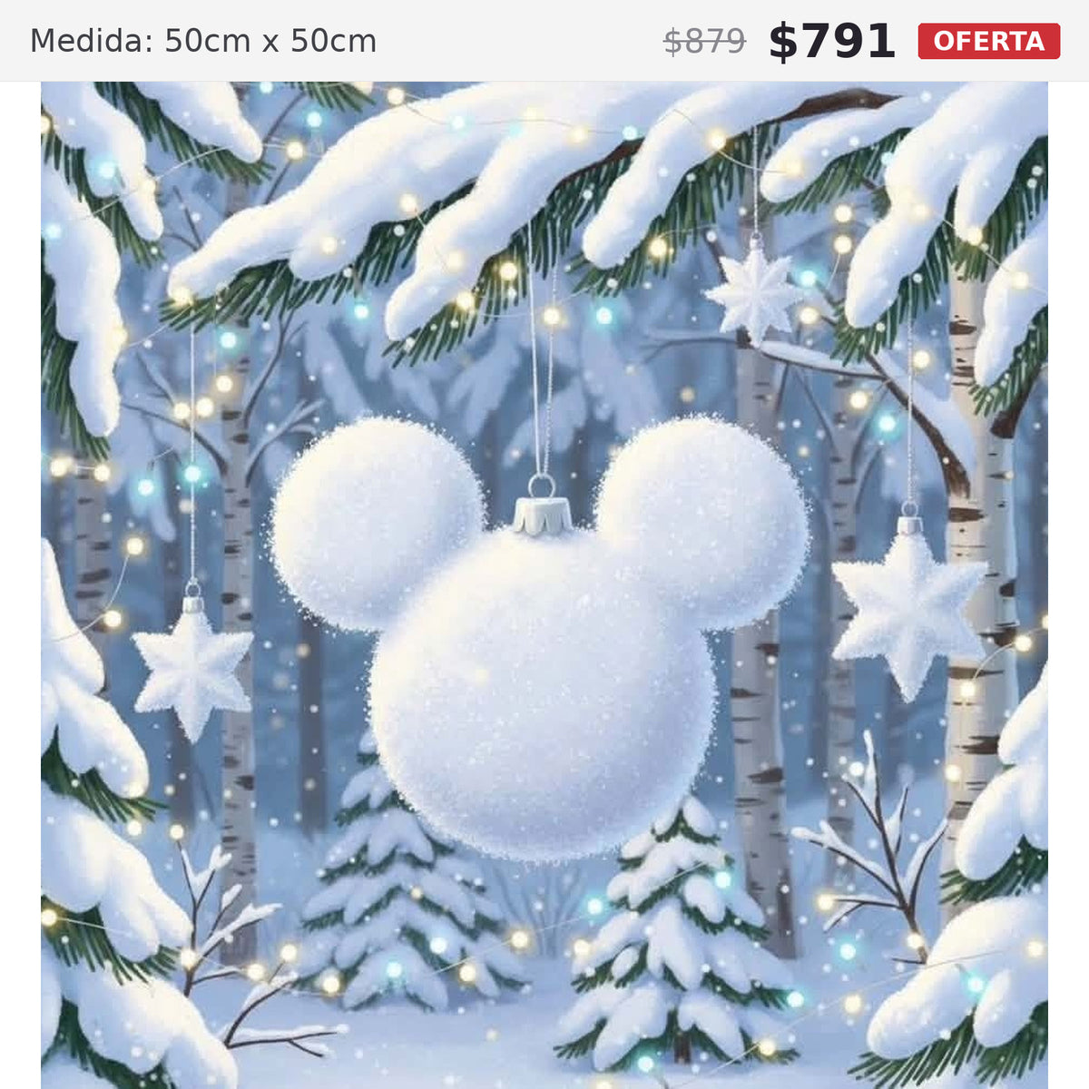 esfera mickey 50 x 50 preventa navideña
