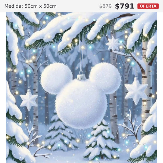 esfera mickey 50 x 50 preventa navideña