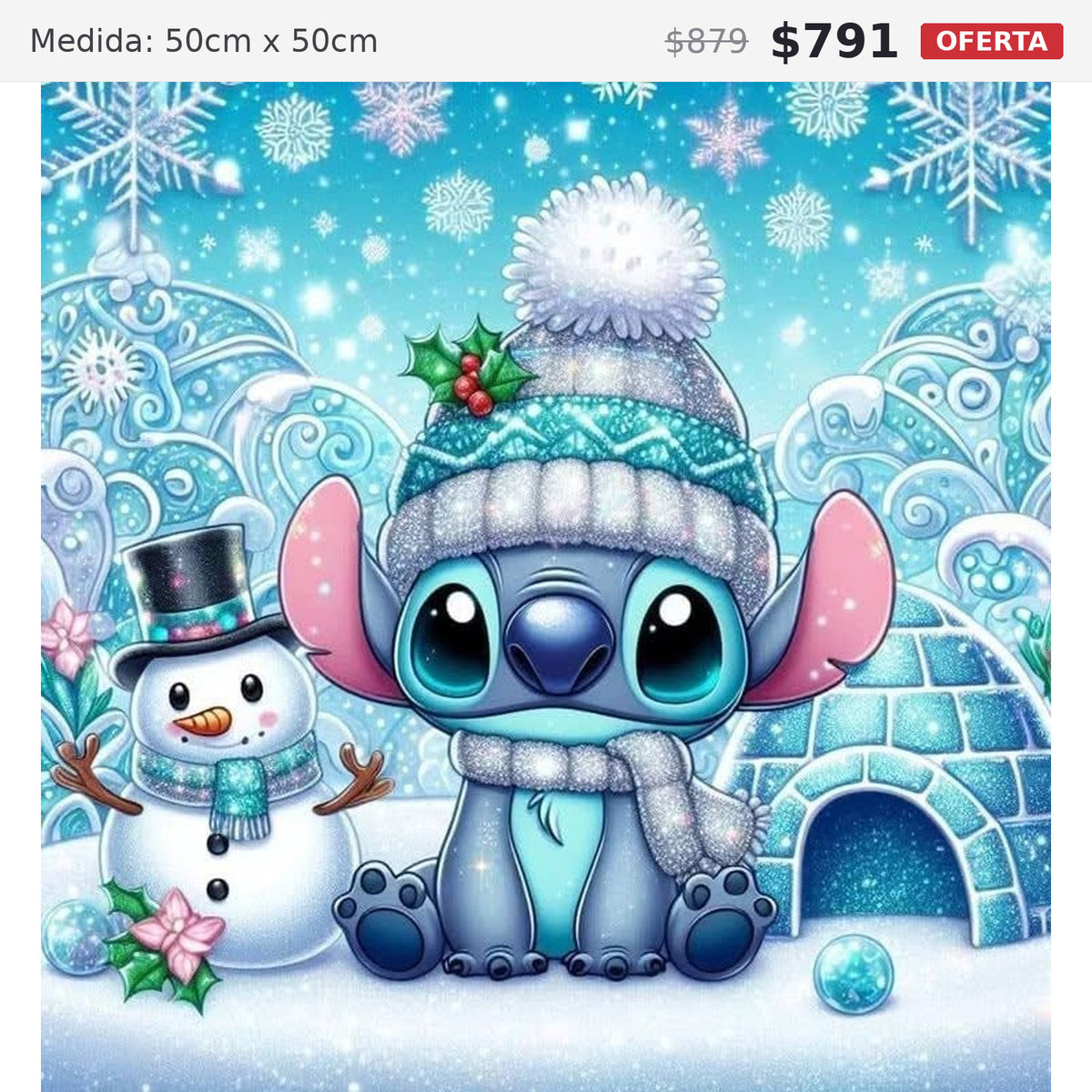 stitch azul 50 x 50 preventa navideña