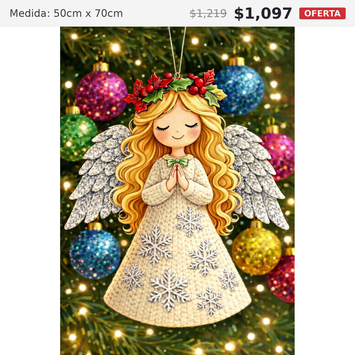 angel orando 50 x 70 preventa navideña