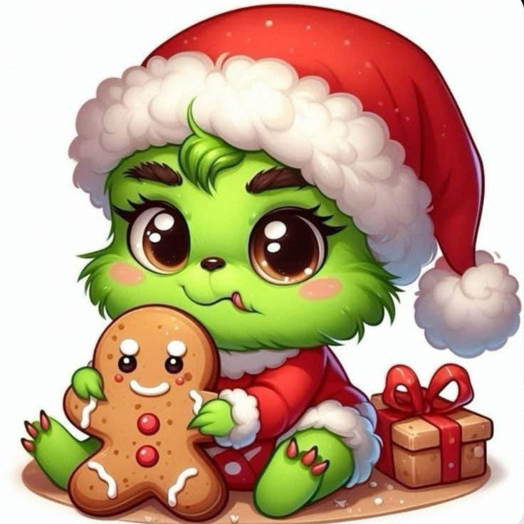 grinch bebe 40 x 40 sin marco