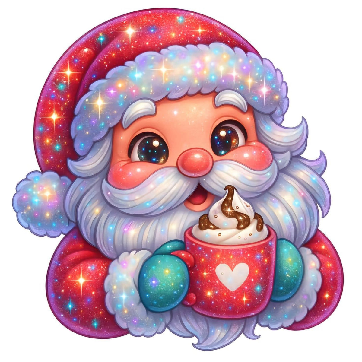 santa pastel 40 x 40 sin marco