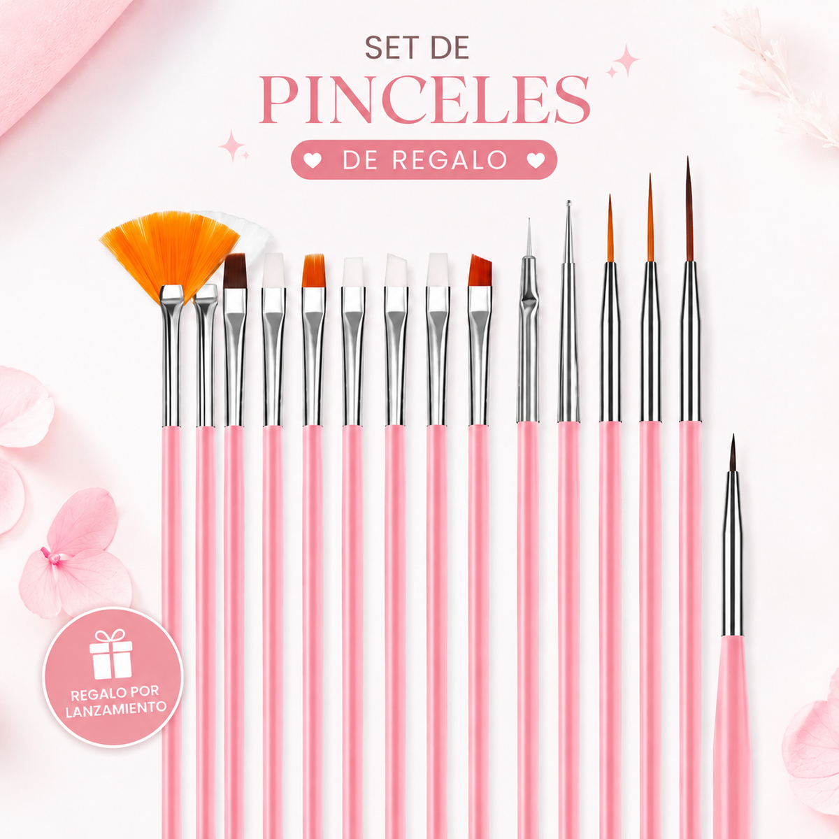 Set de pinceles de Regalo - Lanzamiento Pinta por Número